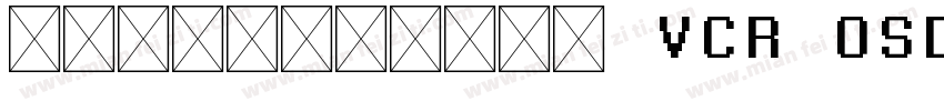 font-family VCR OSD Mono font-siz字体转换